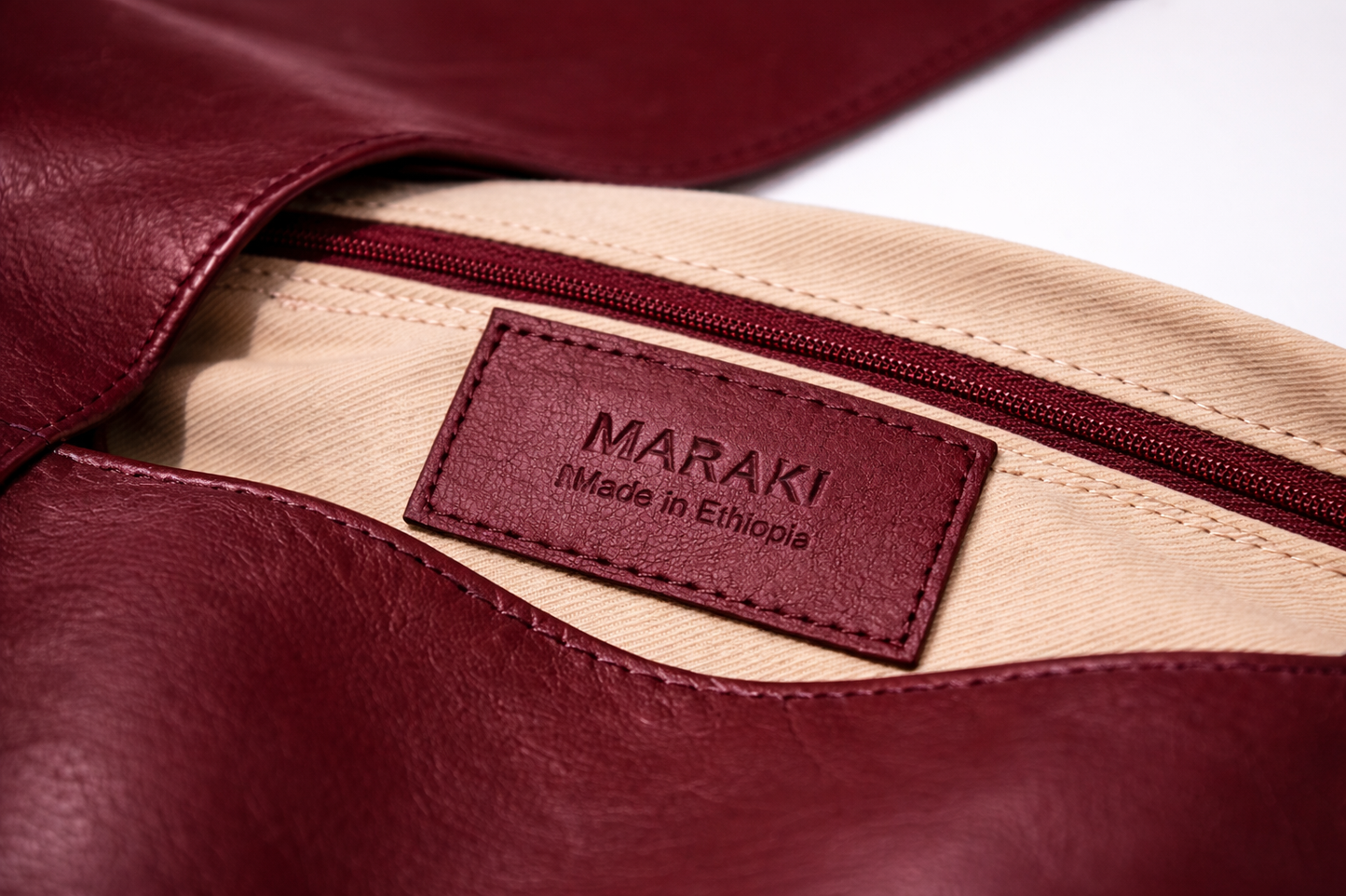 Misgana Hobo Bag — Burgundy